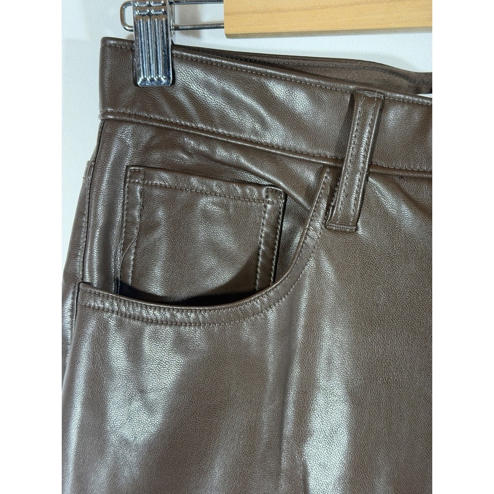 Abercrombie Faux Leather‎ Pants Womens 30 Curve Love High Rise 90s Chic - Picture 7 of 16